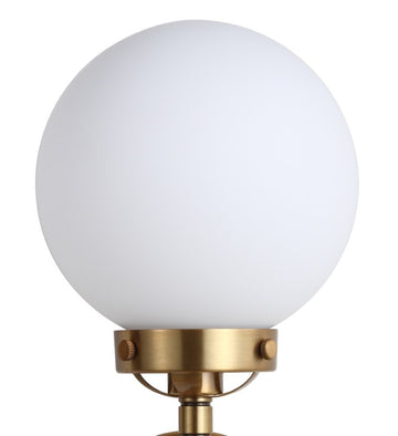 Caleb Brass Vanity Wall Sconce Frosted